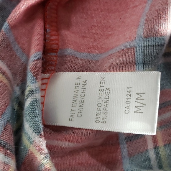 Twik tartan red & black t-shirt. Size M. - Picture 4 of 4